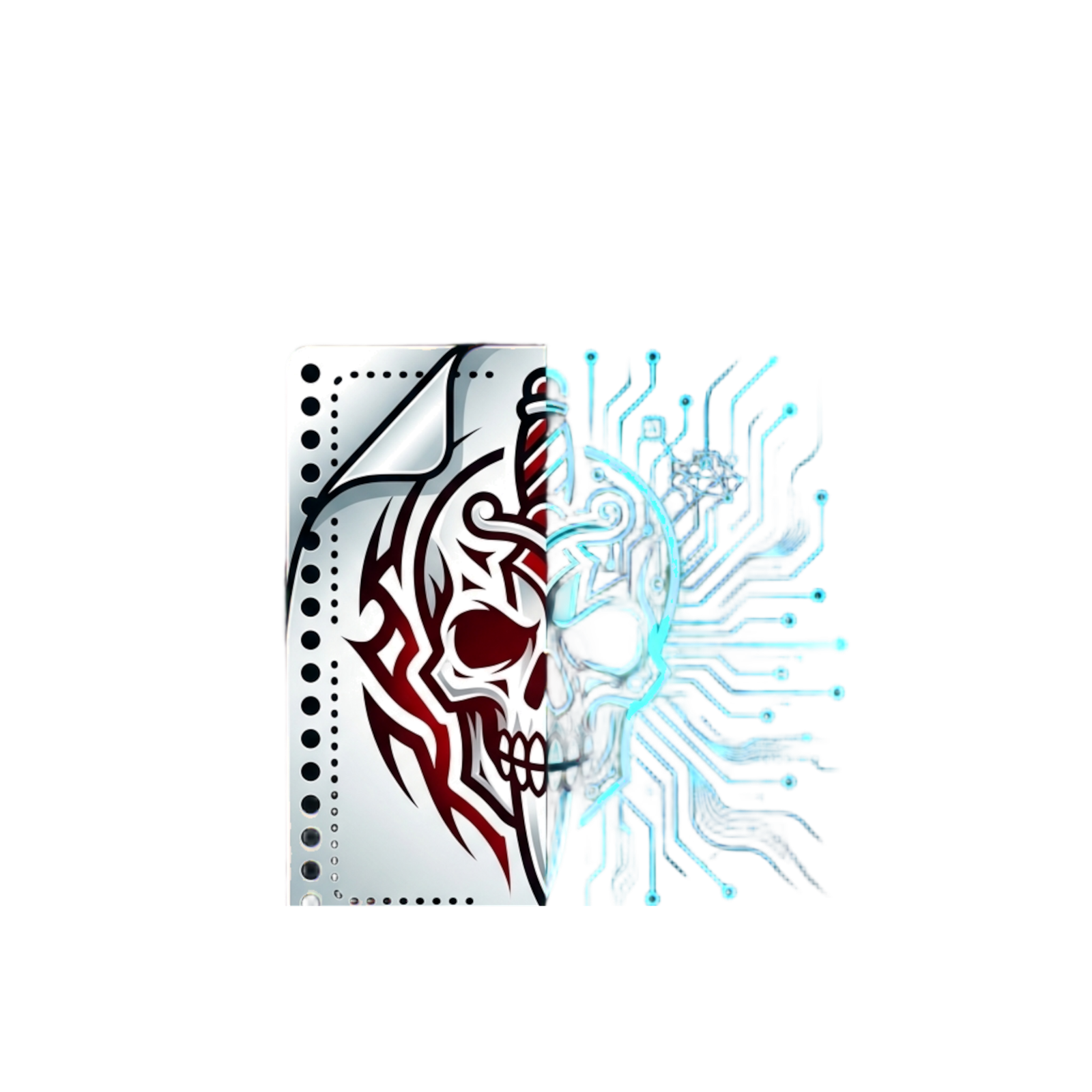 StencilMaker app showing AI-generated tattoo stencil output